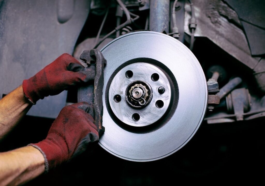 RV technician arriving on-site with tools for same-day brake service