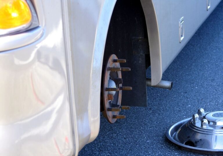 Mobile repair van parked at Lake Mead RV Village with technician servicing a trailer