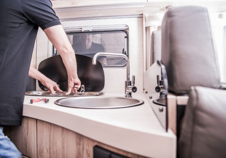 Map with markers showing Las Vegas, Henderson, and Boulder City RV service areas
