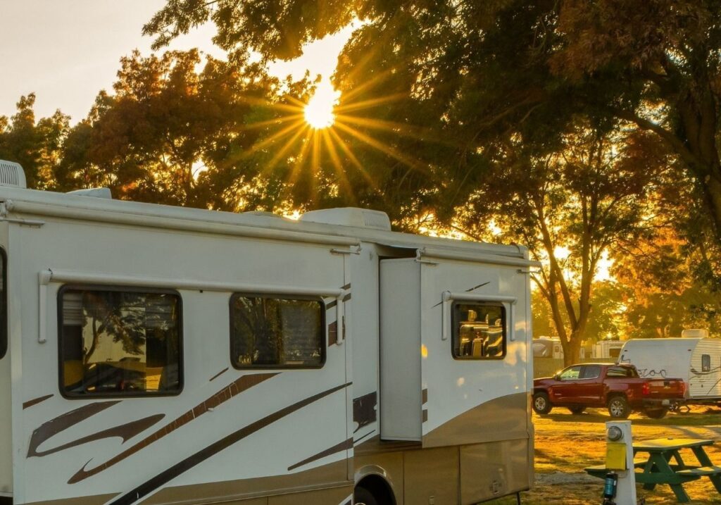 Technician reviewing a clear service quote with RV owner before repair