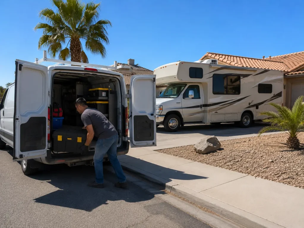 Mobile RV repair technician serving the Las Vegas Valley